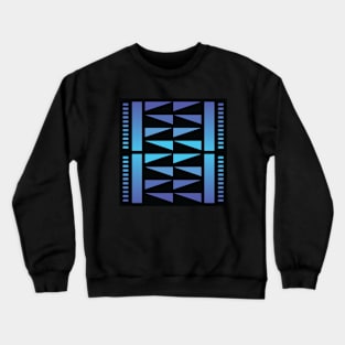 “Dimensional Funk (3)” - V.2 Blue - (Geometric Art) (Dimensions) - Doc Labs Crewneck Sweatshirt